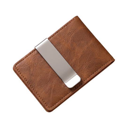 Billetera de Cuero con Clip